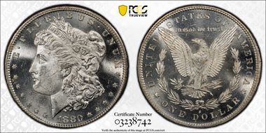 1880-S $1 MS64