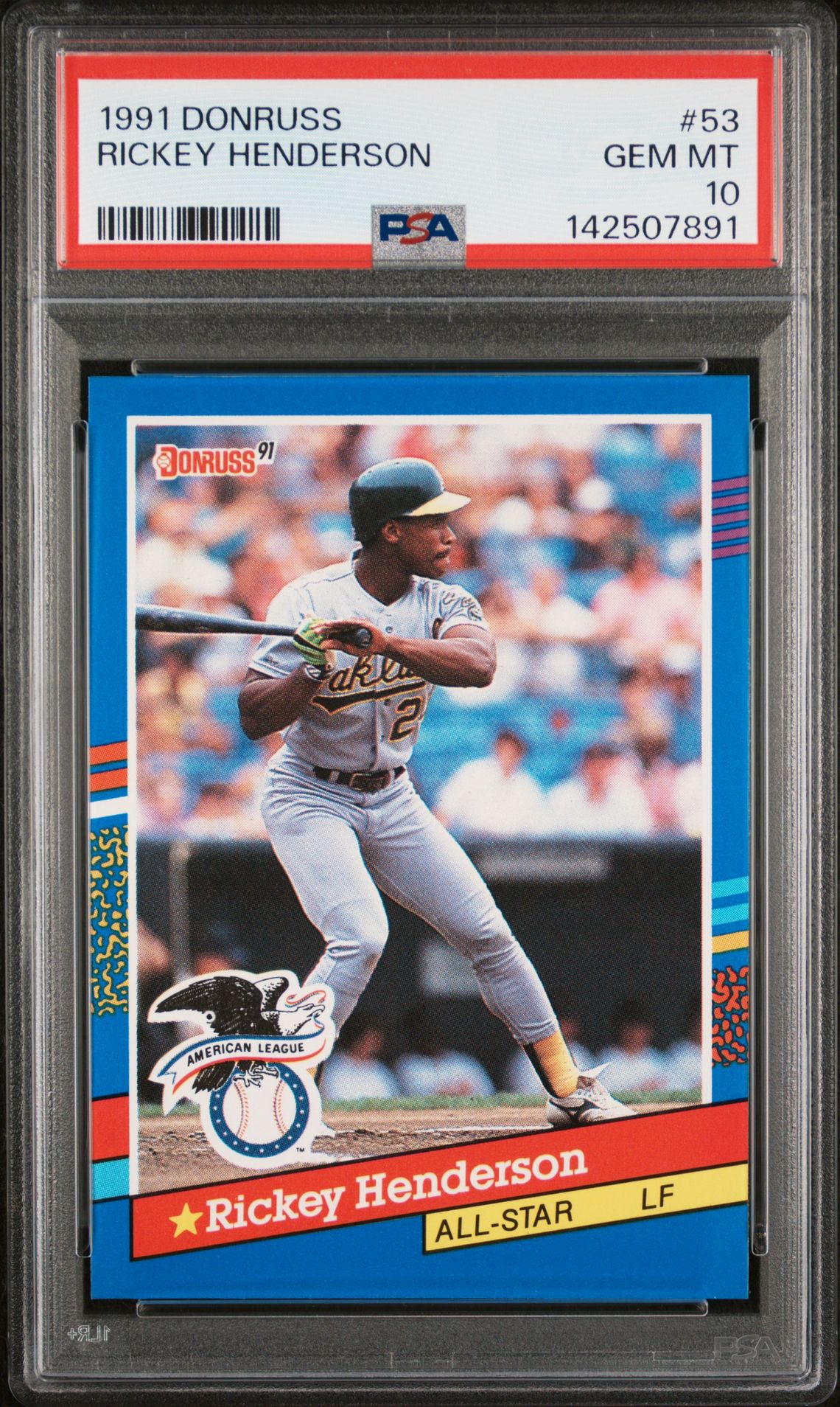 1991 Panini DONRUSS #53 Rickey Henderson front