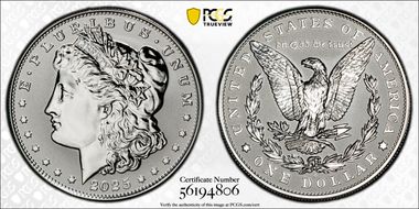 2025-S $1 Morgan Dollar Rev PR Two-Coin Reverse Proof Set First Strike PR69