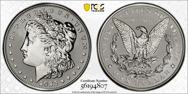 2025-S $1 Morgan Dollar Rev PR Two-Coin Reverse Proof Set First Strike PR70