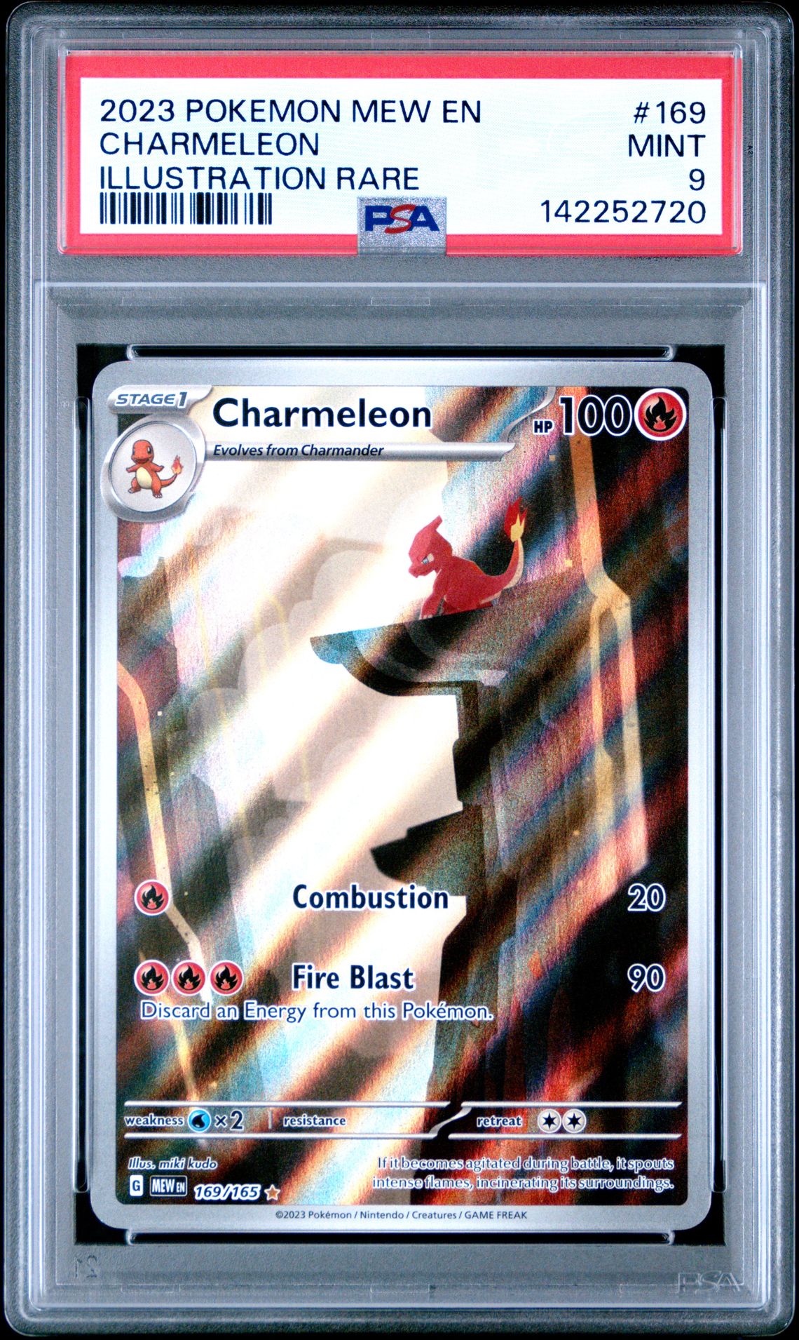 2023 Pokemon Mew En-151 Charmeleon #169 (Illustration Rare) Mint 9 front