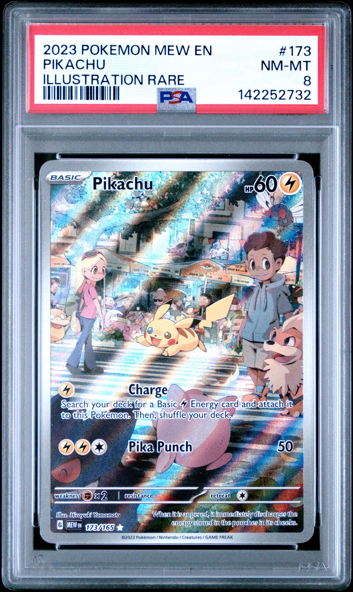 2023 Pokemon Mew En-151 Pikachu #173 (Illustration Rare) Nm-Mt 8 front