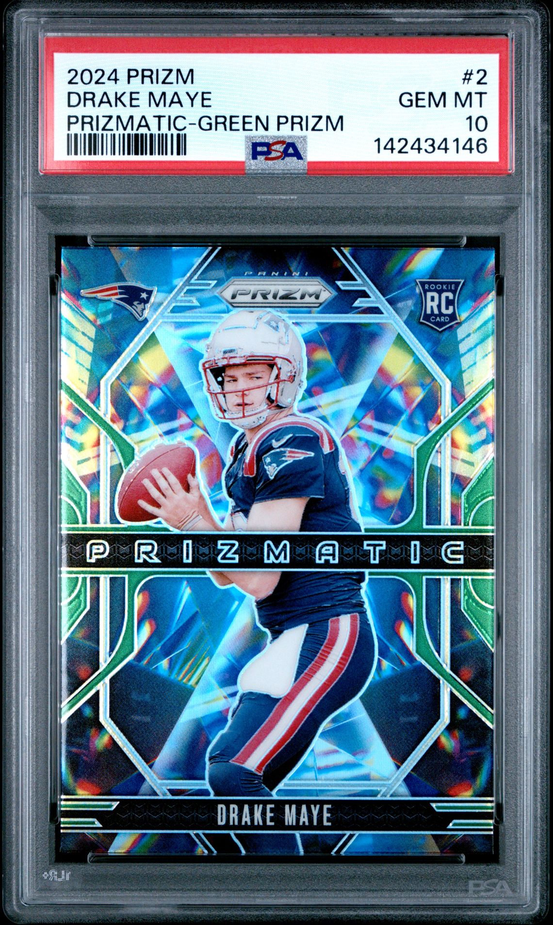 2024 Panini Panini Prizm Prizmatic #2 Drake Maye front