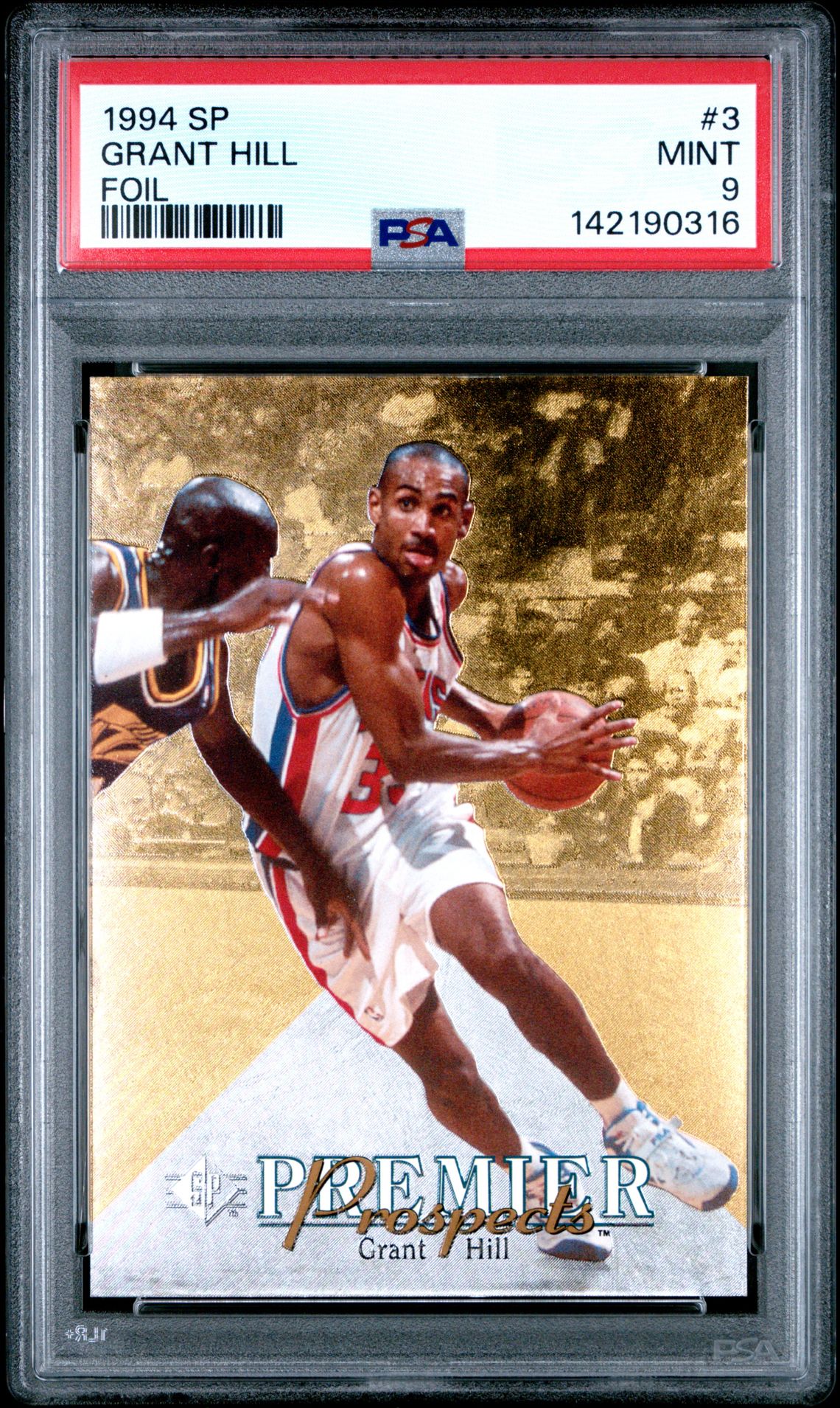 1994 Sp Grant Hill #3 (Foil) Mint 9 front