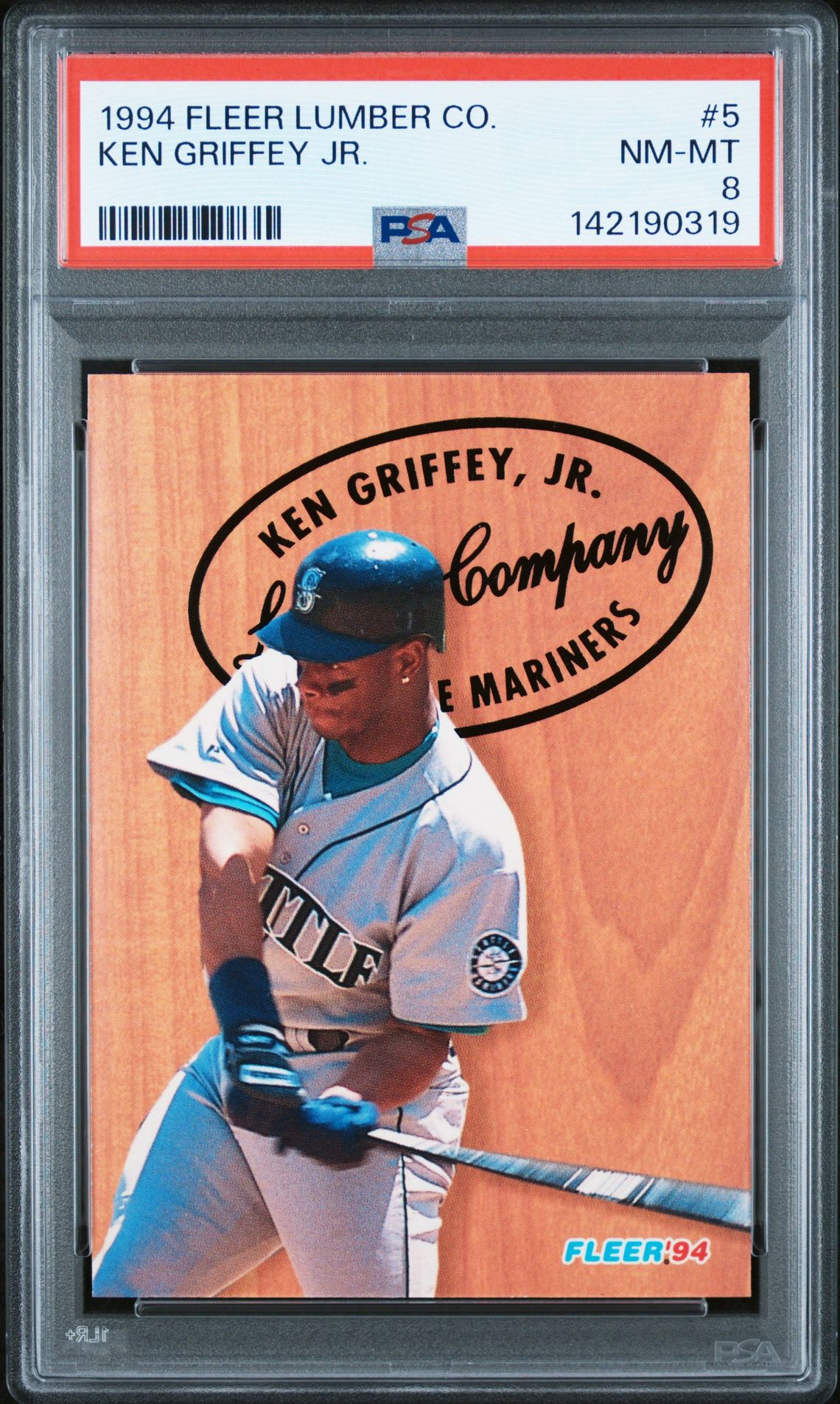 1994 Fleer Lumber Co. Ken Griffey Jr. #5 Nm-Mt 8 front