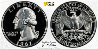 1961 25C PR69DCAM