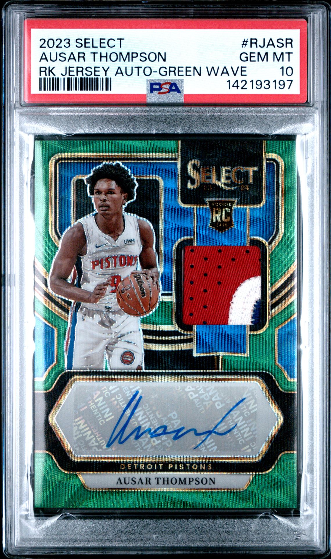 2023 Panini Panini Select Rookie Jersey Autographs #RJASR Ausar Thompson front