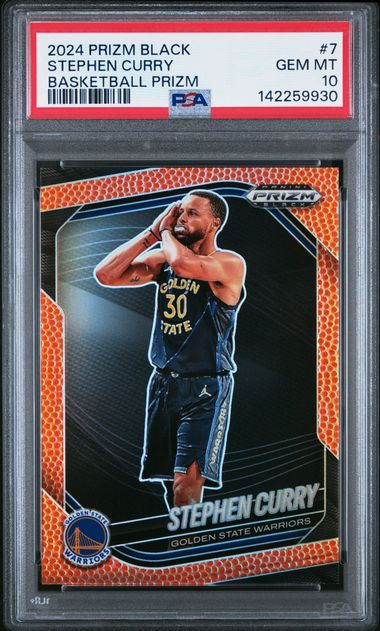 2024 Panini PANINI PRIZM BLACK HYPER PRIZM #7 Stephen Curry front
