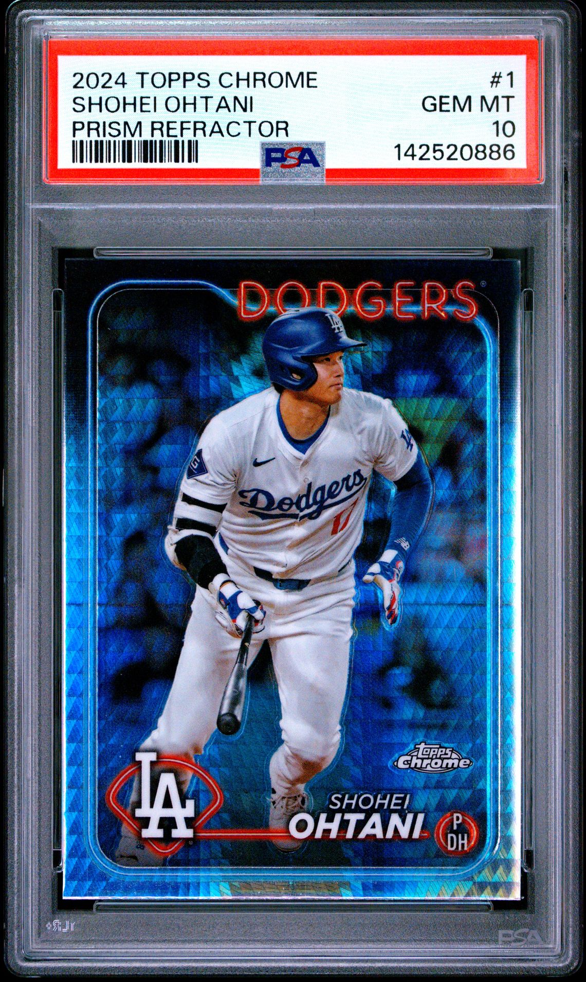 2024 Topps Topps Chrome Prism Refractor #1 Shohei Ohtani front