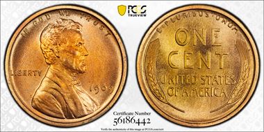 1909 1C Lincoln PR67+ RD