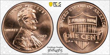 2019-W 1C Shield MS68RD