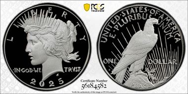 2025-S $1 Peace Dollar PR70DCAM