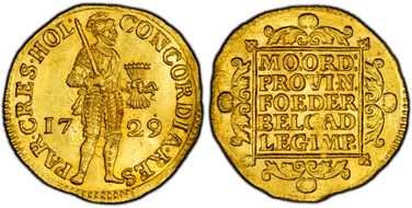 1729 Ducat Fr-250 MS63