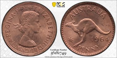 1964 (m) 1D MS64RD