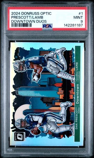 2024 Panini PANINI DONRUSS OPTIC DOWNTOWN DUOS #1 Prescott/Lamb front