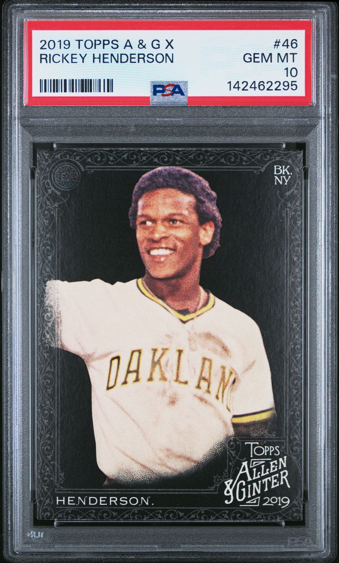 2019 Topps TOPPS ALLEN & GINTER X #46 Rickey Henderson front