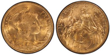 1917 10C Gad-277 MS66RD