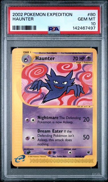 2002 Pokemon POKEMON EXPEDITION #80 Haunter front