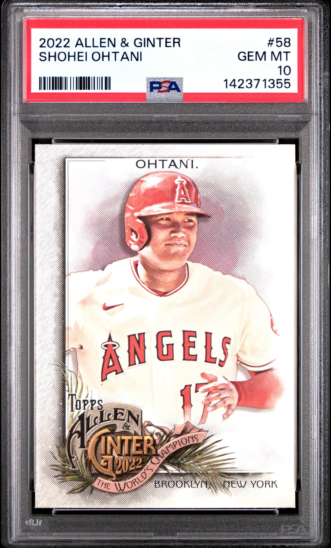 2022 Topps TOPPS ALLEN & GINTER #58 Shohei Ohtani front