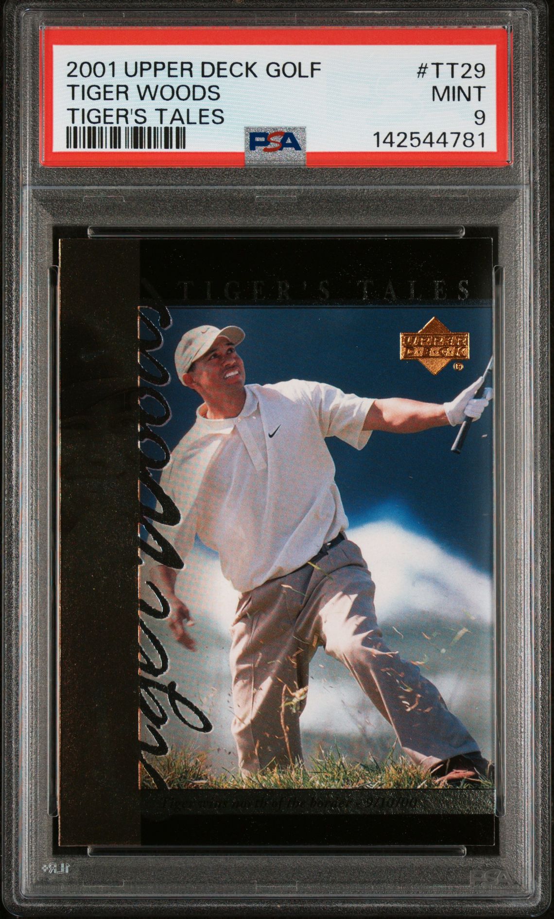 2001 Upper Deck UPPER DECK TIGER'S TALES #TT29 Tiger Woods front