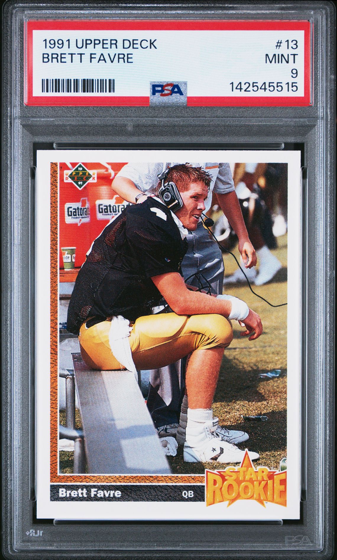 1991 Upper Deck Brett Favre #13 Mint 9 front