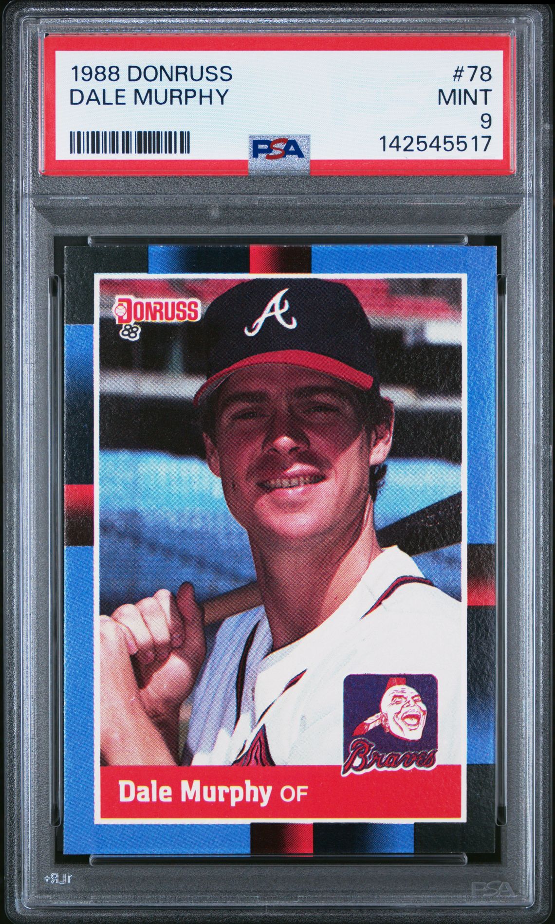 1988 Donruss Dale Murphy #78 Mint 9 front