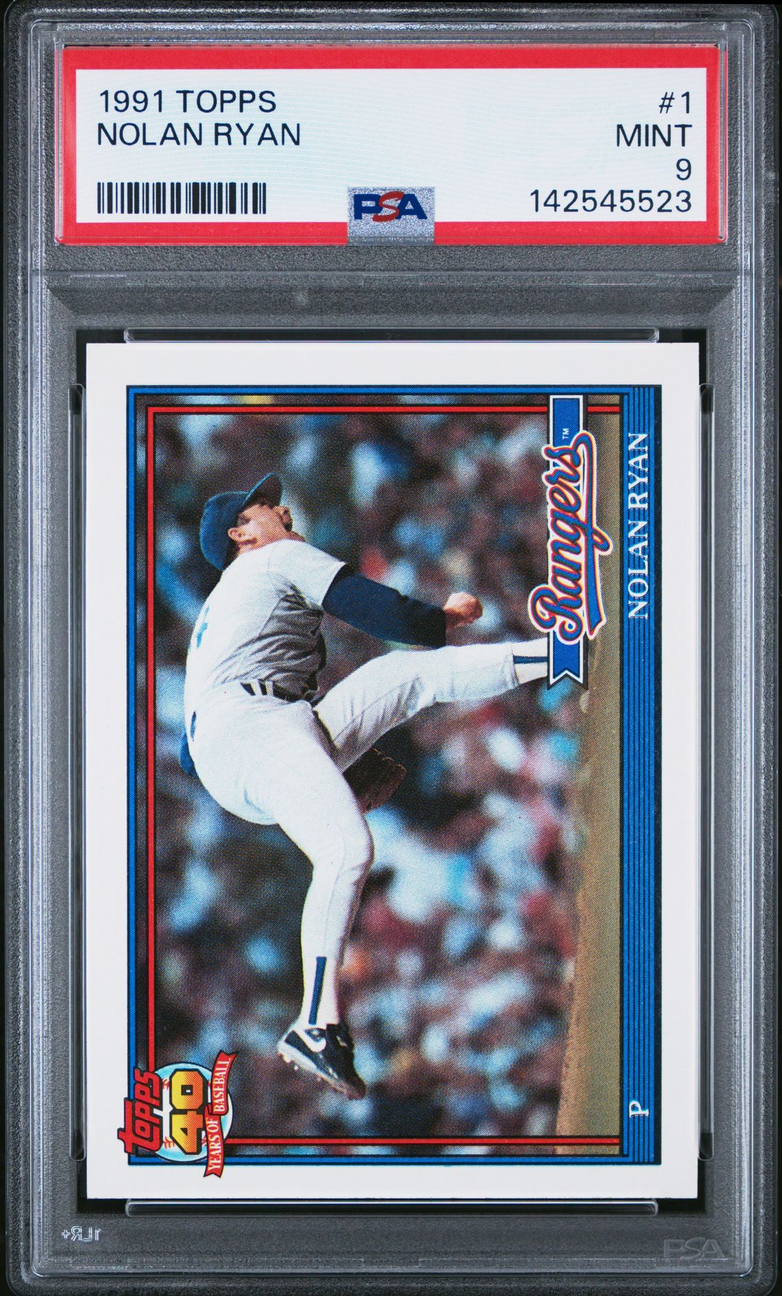 1991 Topps Nolan Ryan #1 Mint 9 front