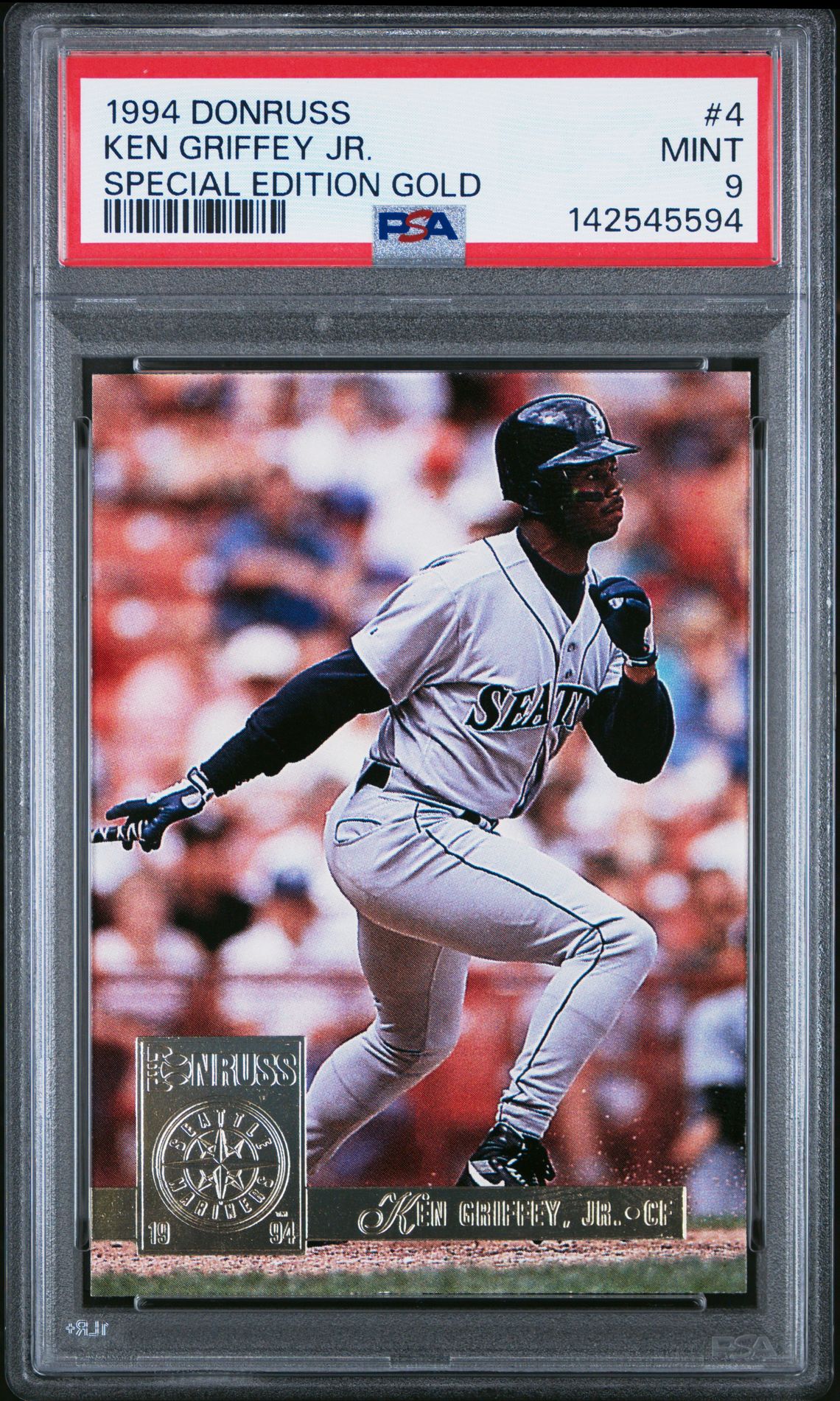 1994 Donruss Special Edition Gold Ken Griffey Jr. #4 (Special Edition Gold) Mint 9 front