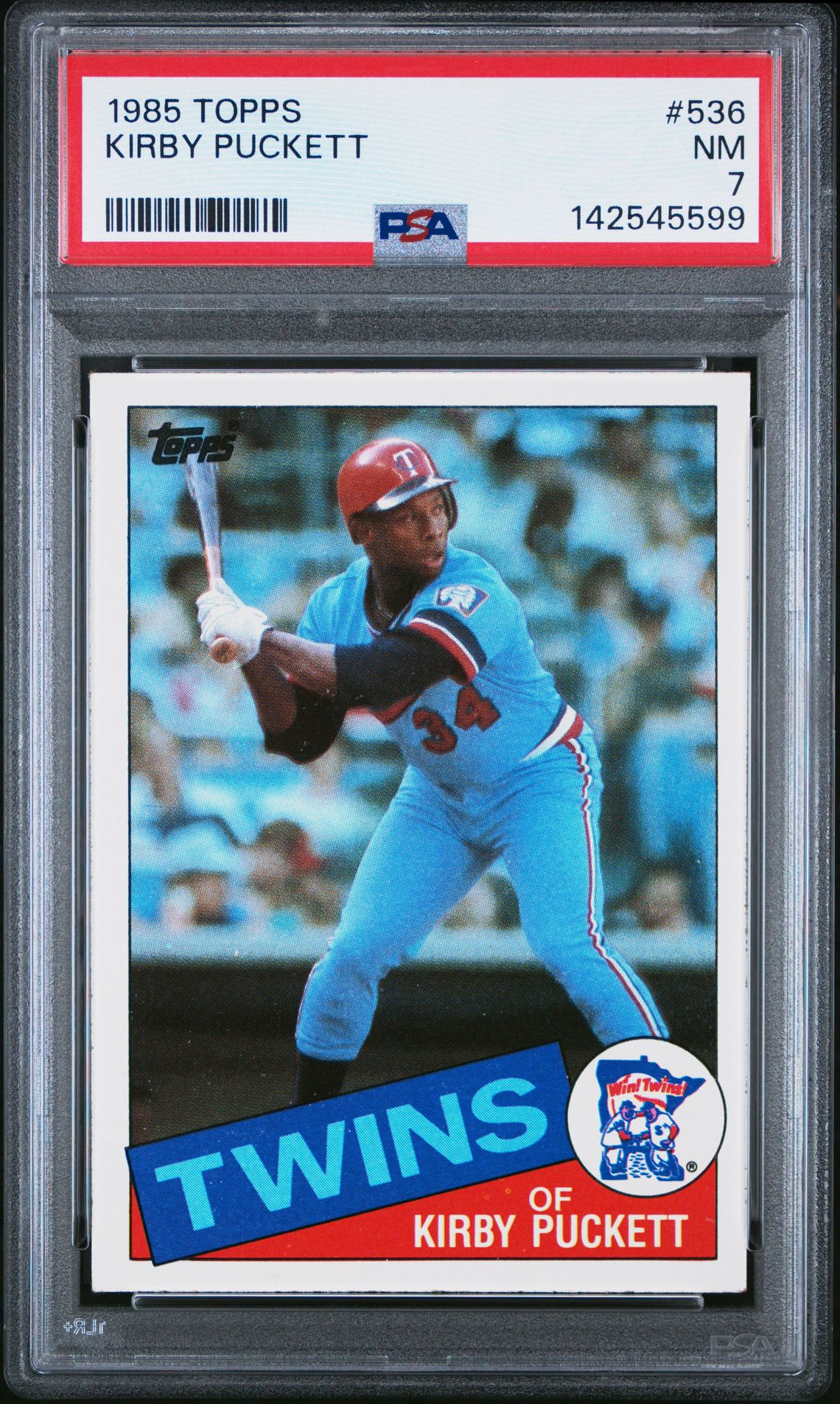 1985 Topps Kirby Puckett #536 Nm 7 front