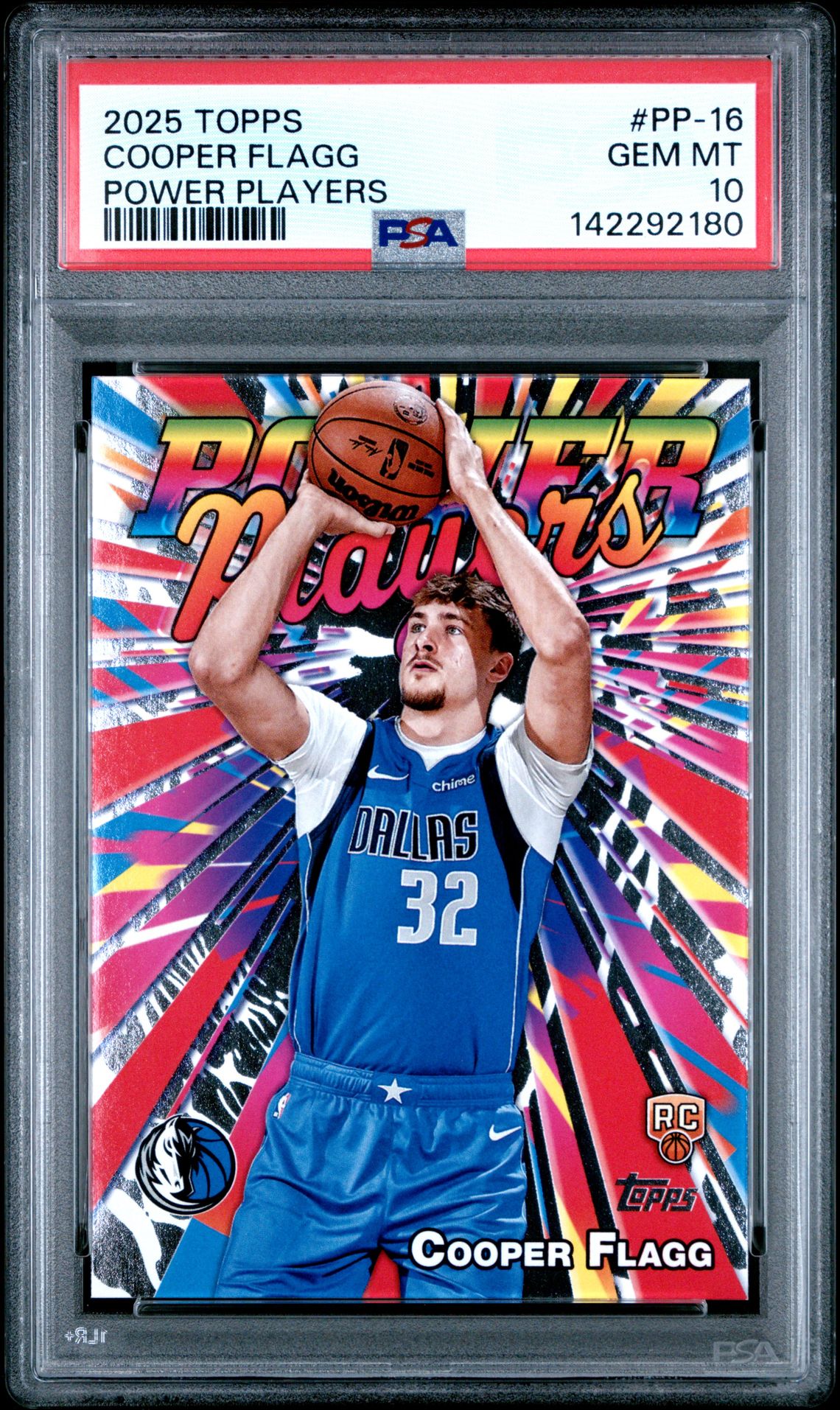 2025 Topps Power Players Cooper Flagg #Pp-16 Gem Mt 10 front