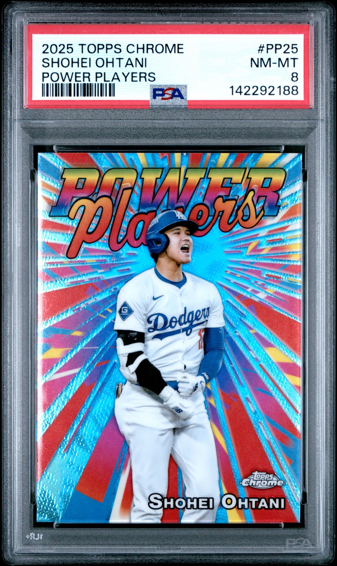 2025 Topps Chrome Power Players Shohei Ohtani #Pp25 Nm-Mt 8 front