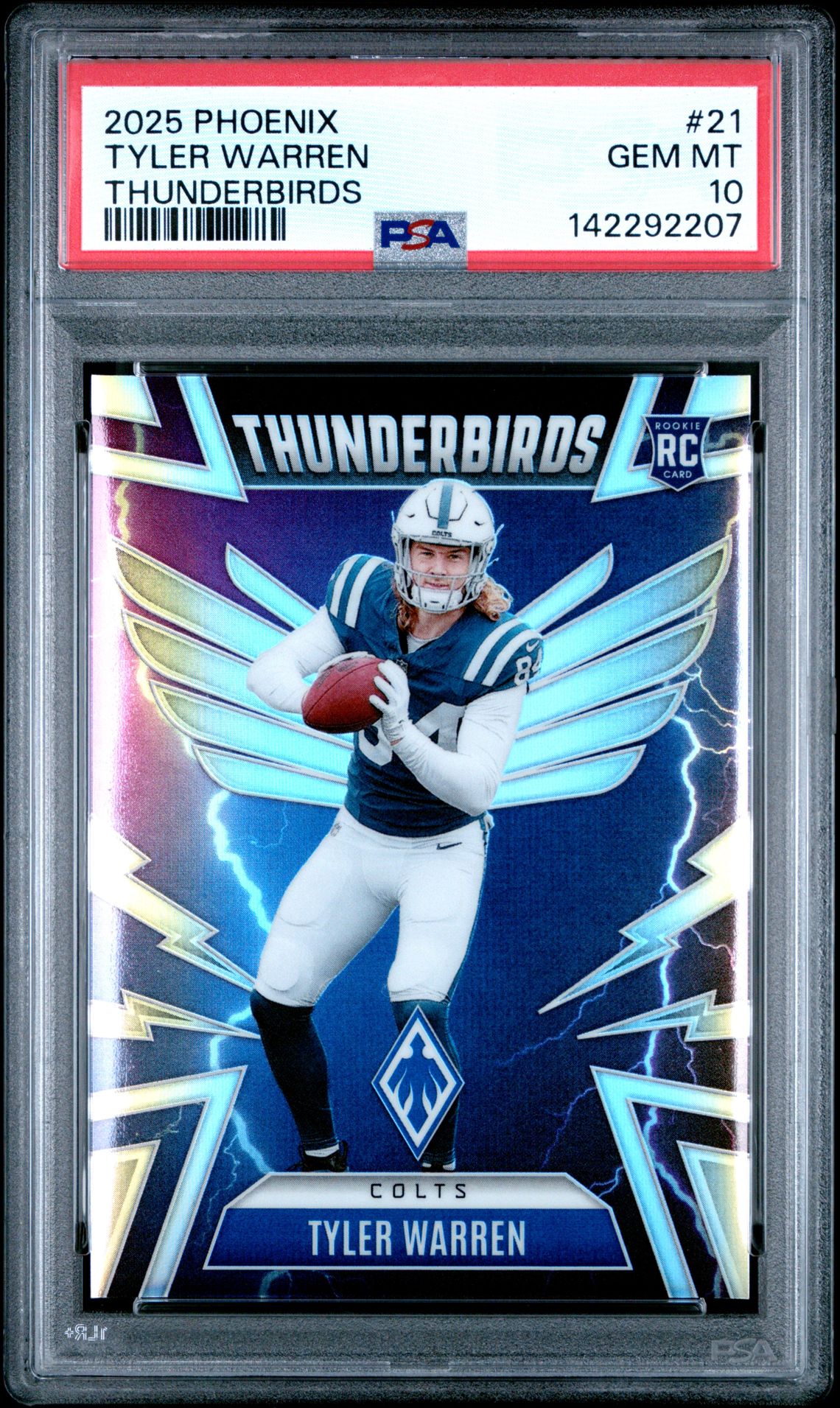 2025 Panini Phoenix Thunderbirds Tyler Warren #21 Gem Mt 10 front