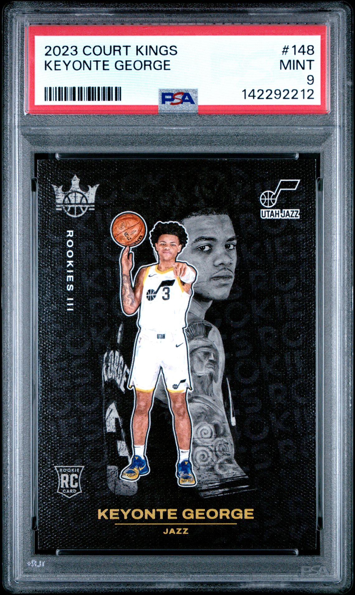 2023 Panini Court Kings Keyonte George #148 Mint 9 front