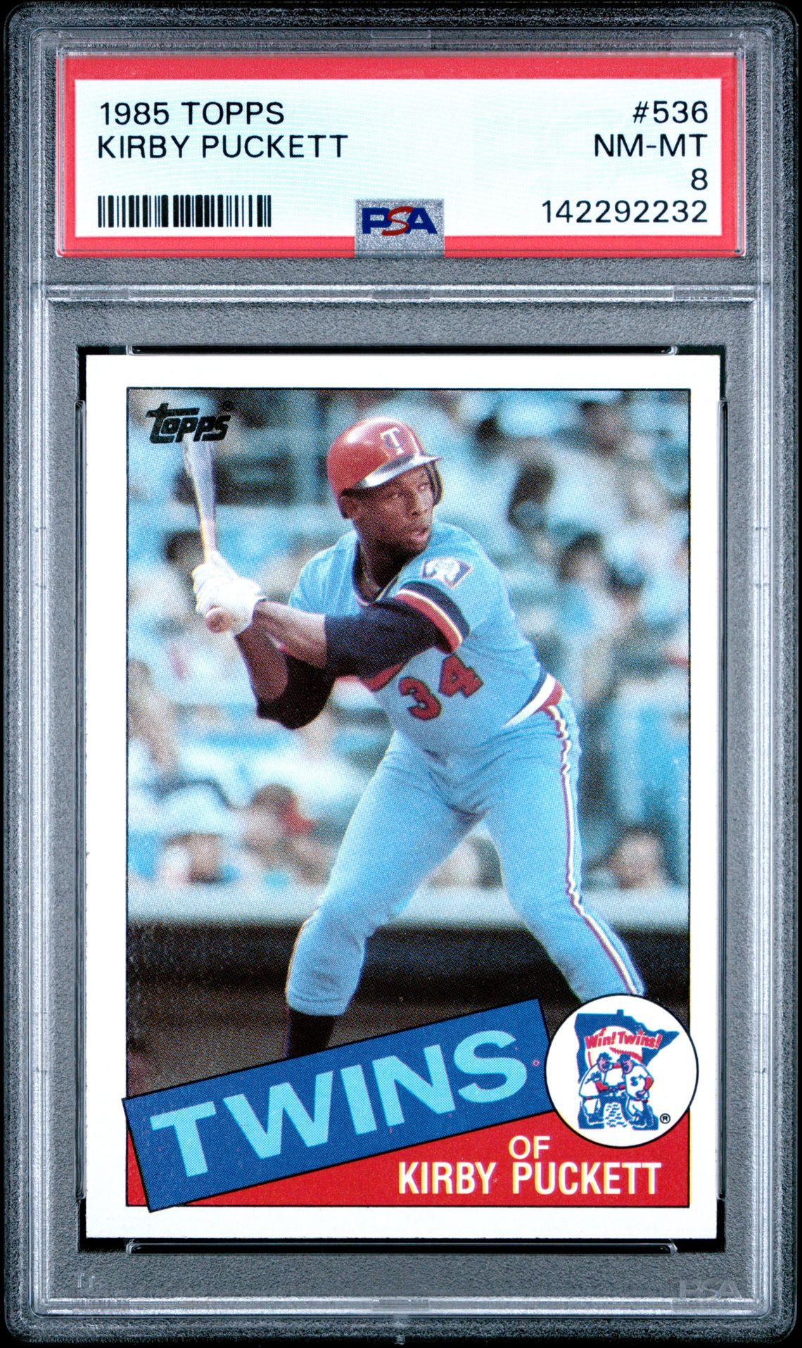 1985 Topps Kirby Puckett #536 Nm-Mt 8 front