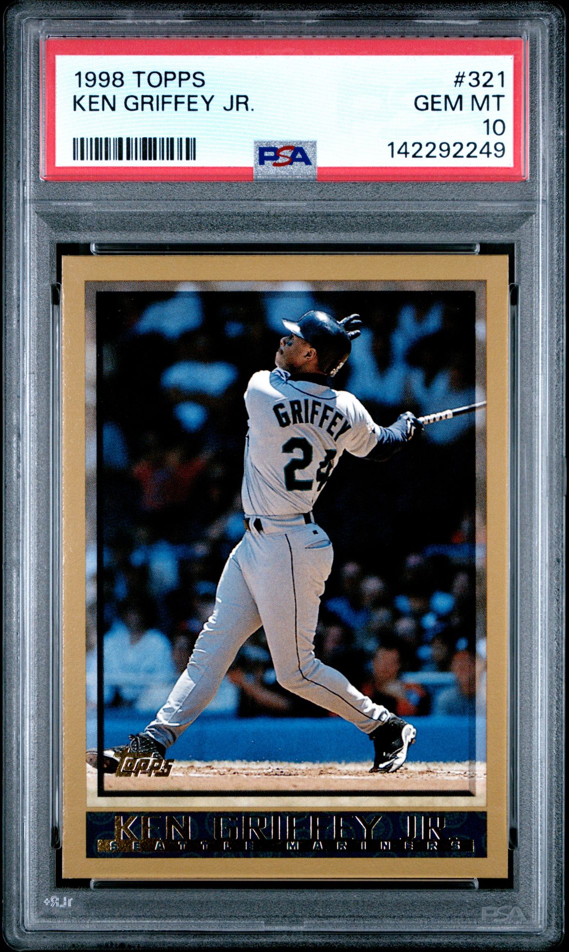 1998 Topps Ken Griffey Jr. #321 Gem Mt 10 front