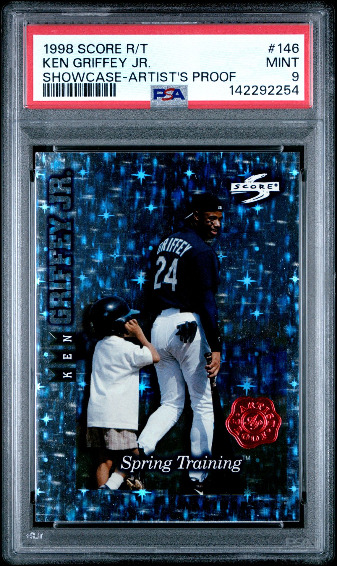 1998 Score Rookie Traded Showcase Ken Griffey Jr. #146 (Showcase-Artist's Proof) Mint 9 front