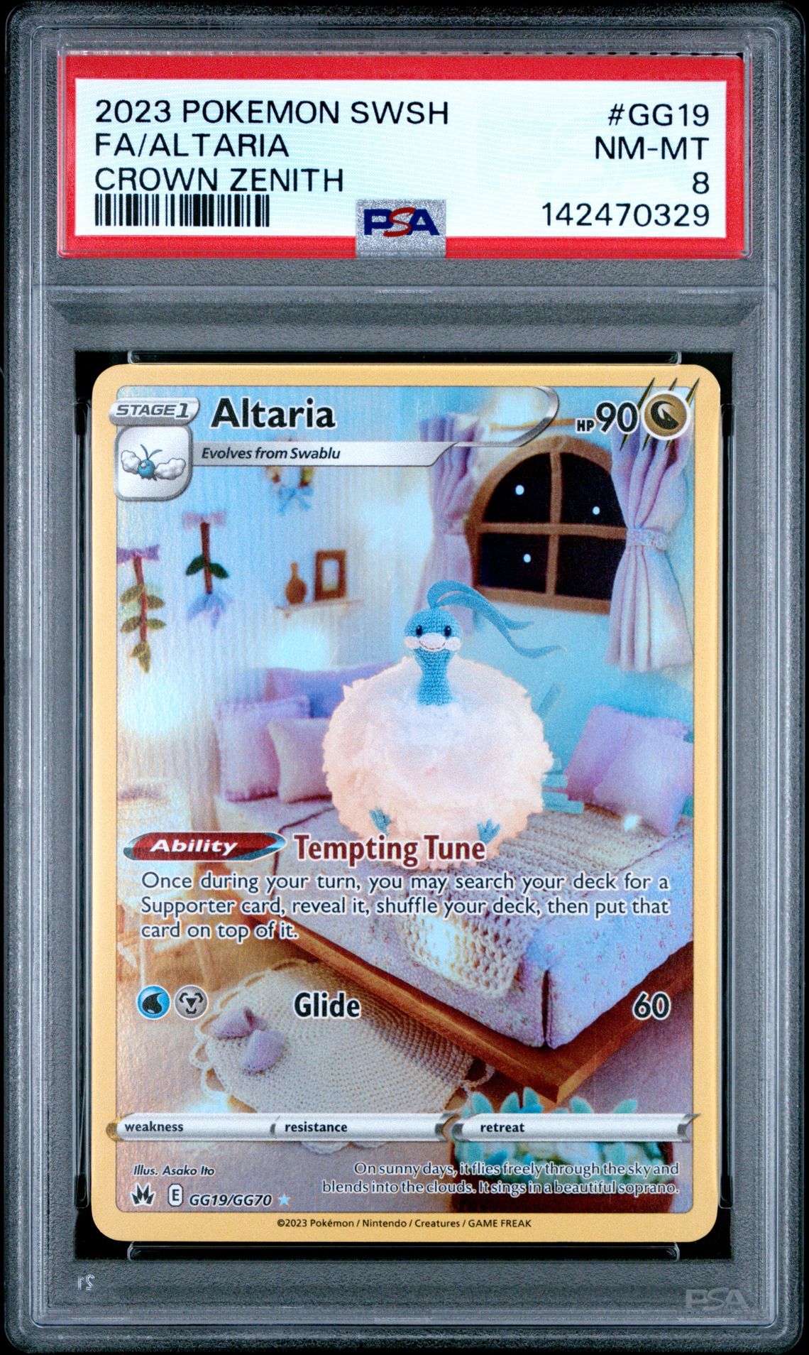 2023 Pokemon Sword And Shield Crown Zenith Fa/Altaria #Gg19 (Crown Zenith) Nm-Mt 8 front