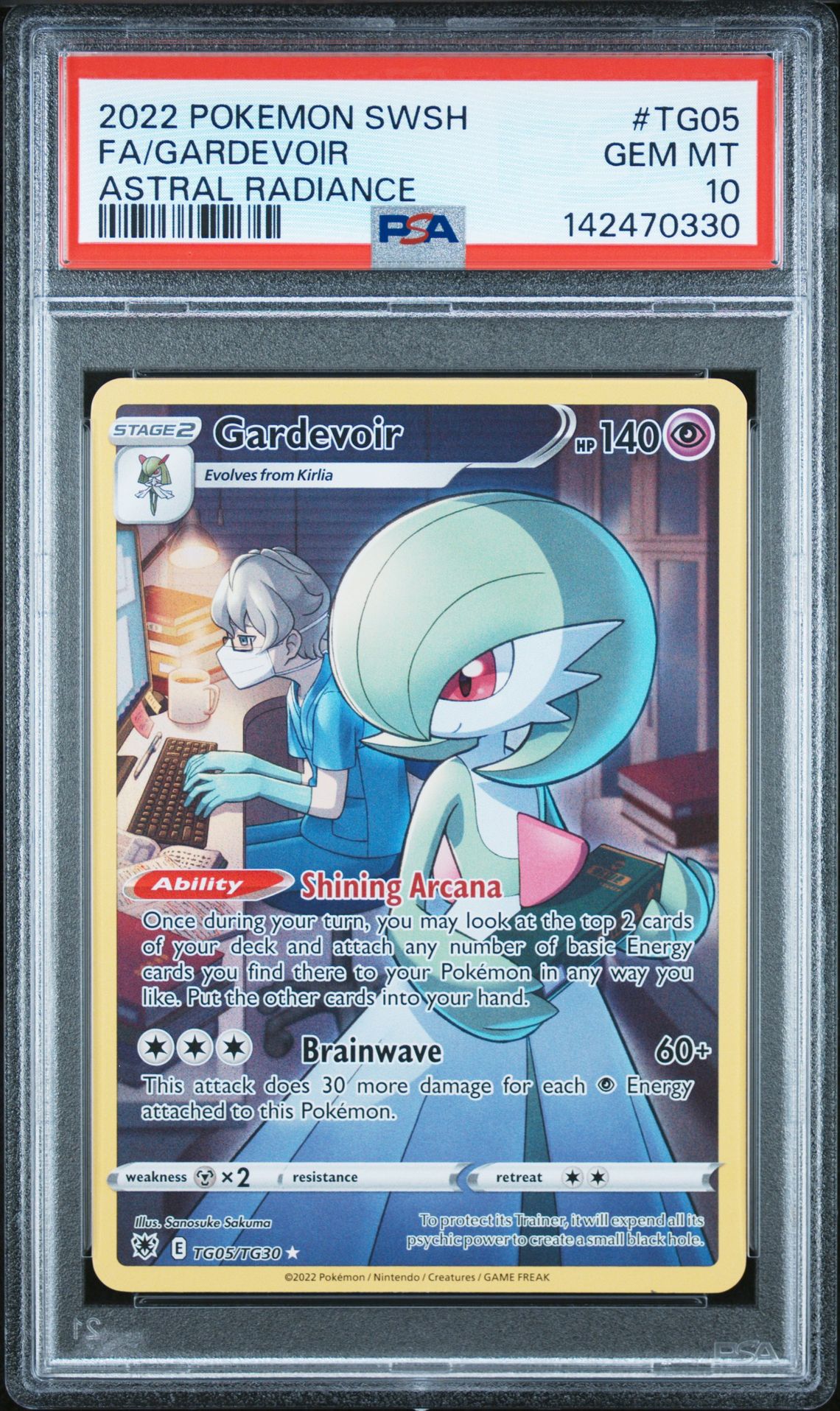 2022 Pokemon Sword & Shield Astral Radiance Fa/Gardevoir #Tg05 (Astral Radiance) Gem Mt 10 front