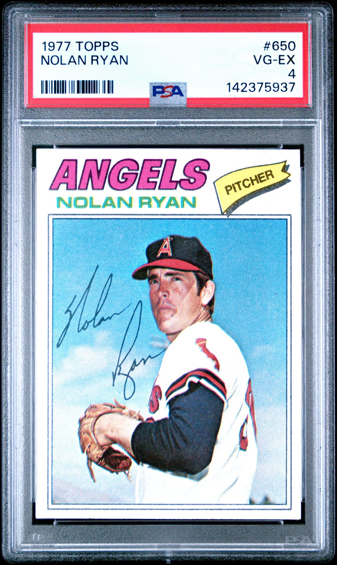 1977 Topps Nolan Ryan #650 Vg-Ex 4 front