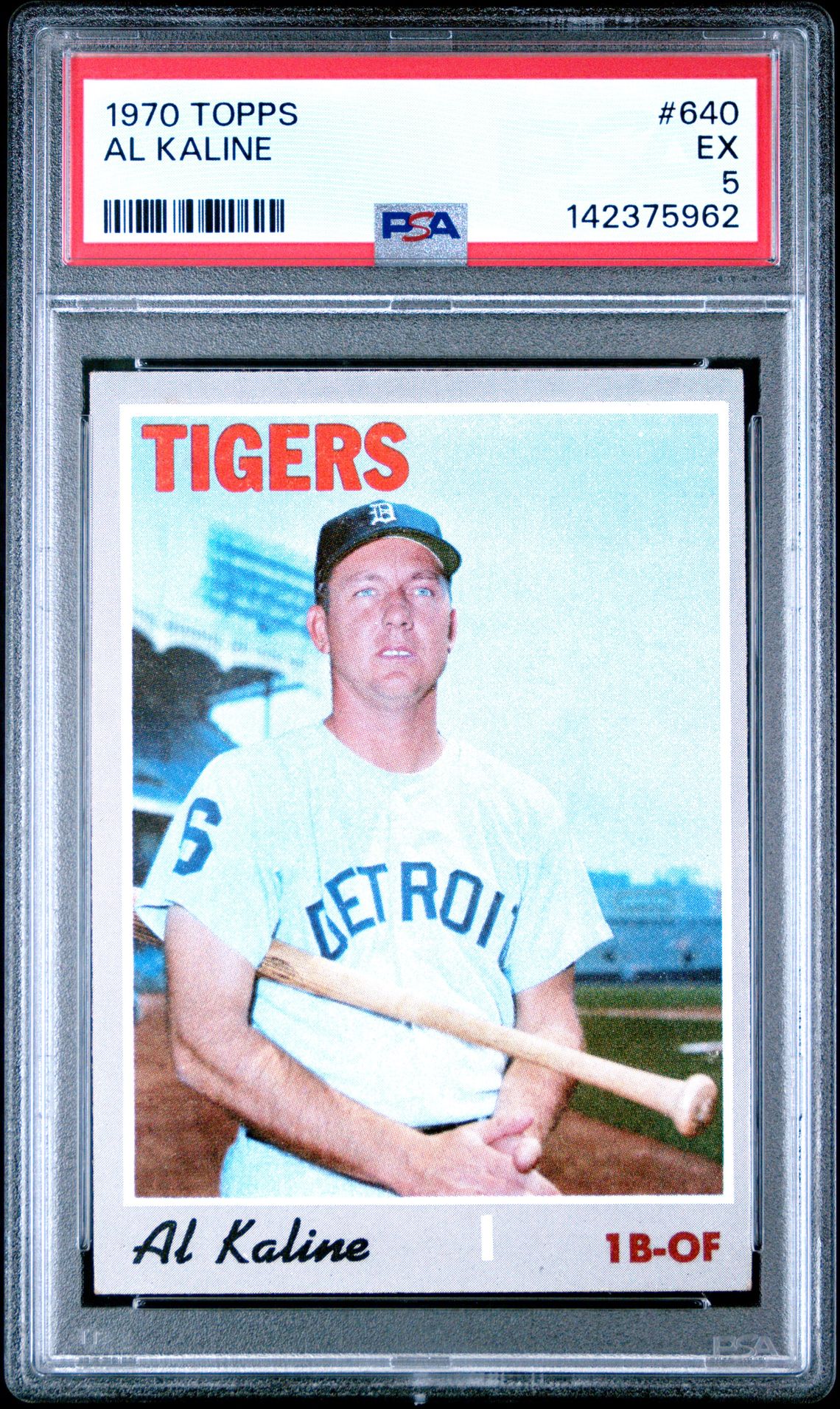 1970 Topps Al Kaline #640 Ex 5 front