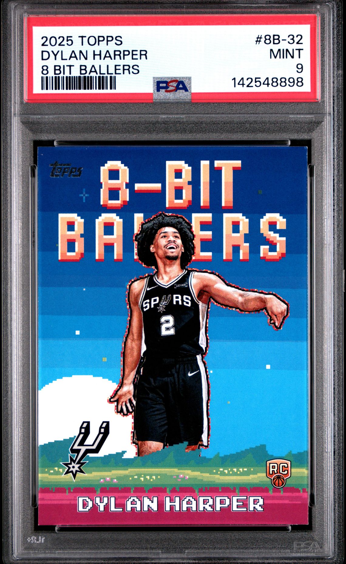 2025 Topps 8 Bit Ballers Dylan Harper #8B-32 Mint 9 front