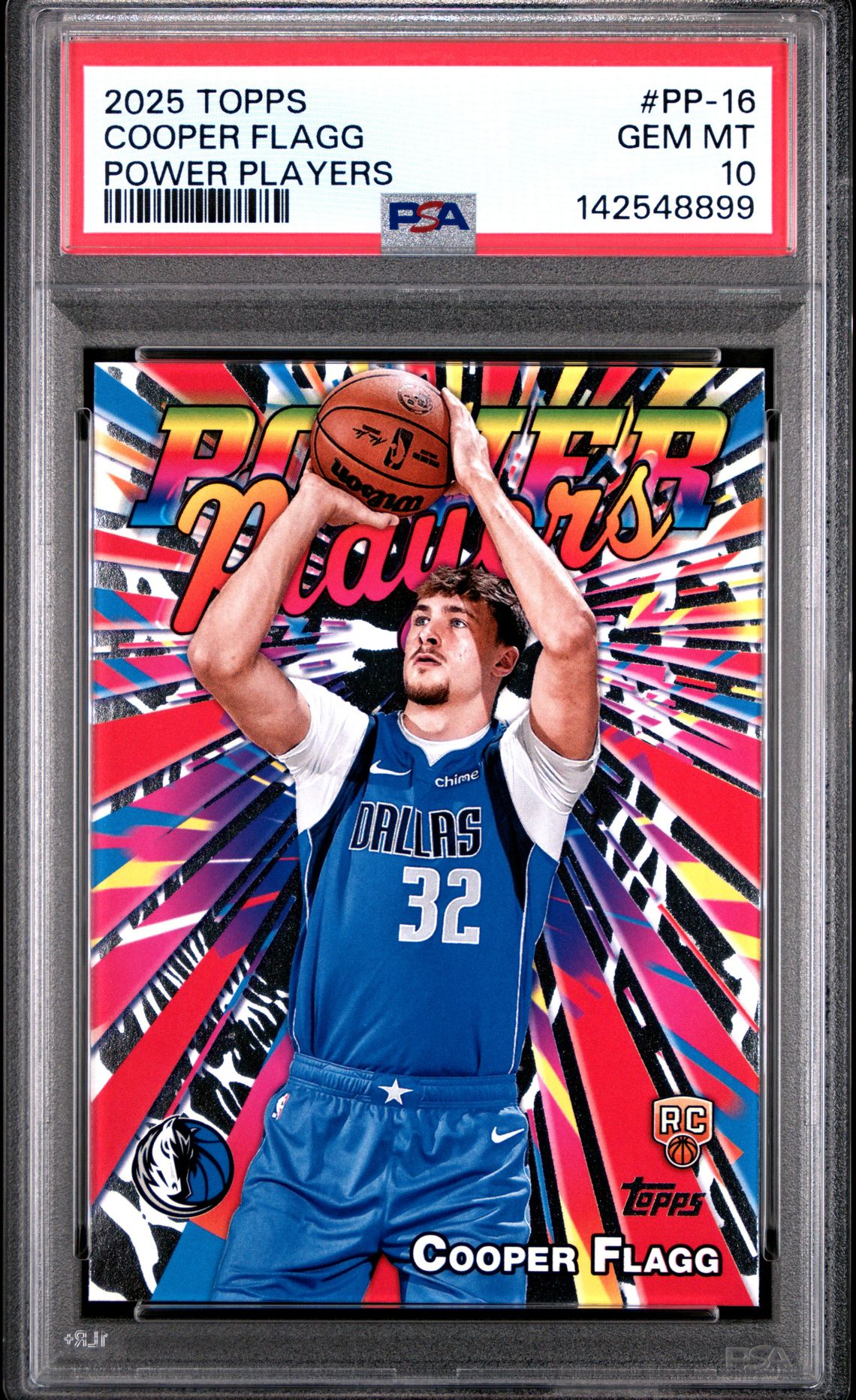 2025 Topps Power Players Cooper Flagg #Pp-16 Gem Mt 10 front