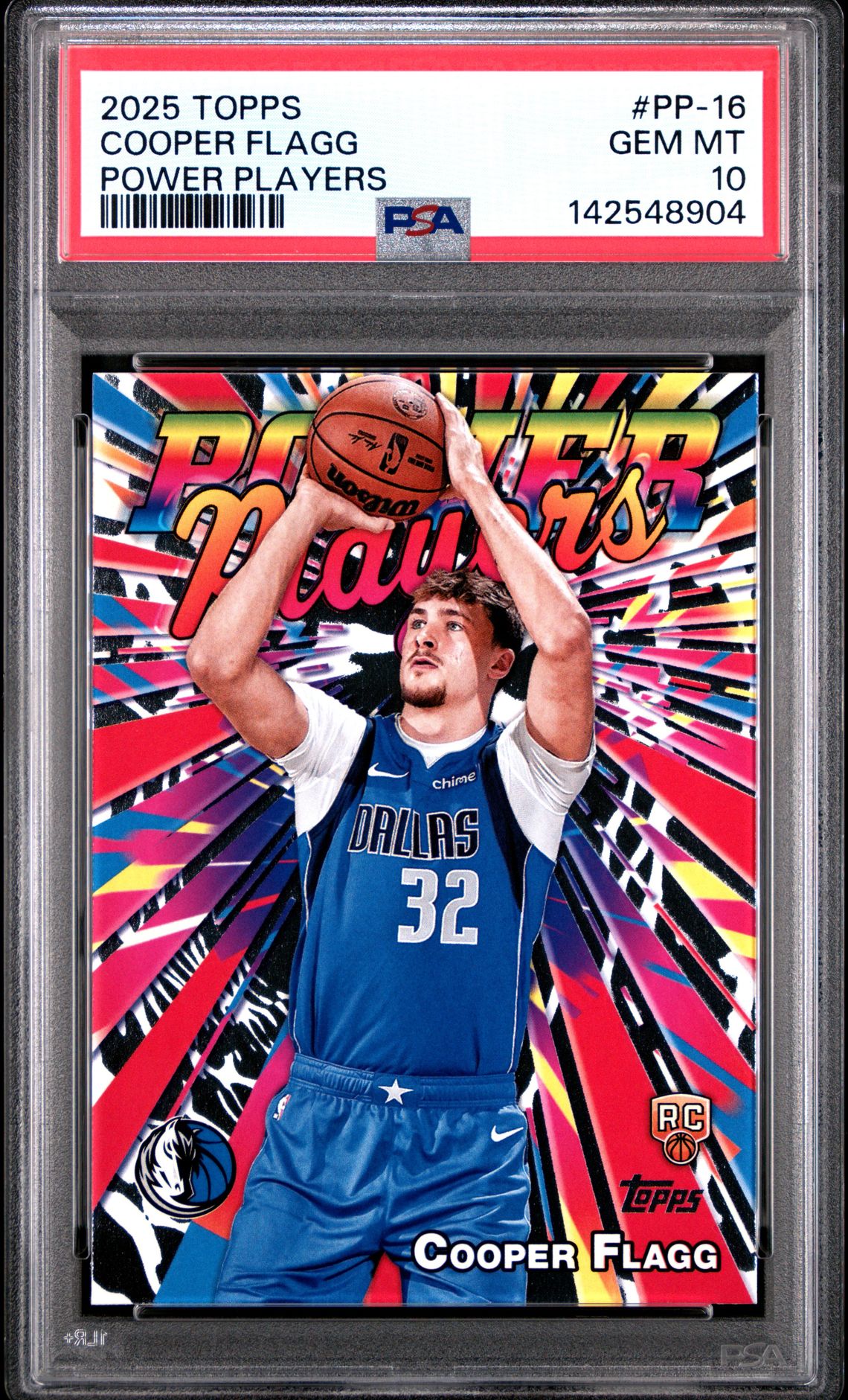 2025 Topps Power Players Cooper Flagg #Pp-16 Gem Mt 10 front