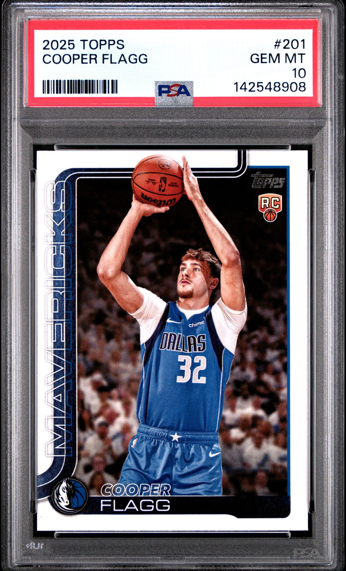 2025 Topps Cooper Flagg #201 Gem Mt 10 front