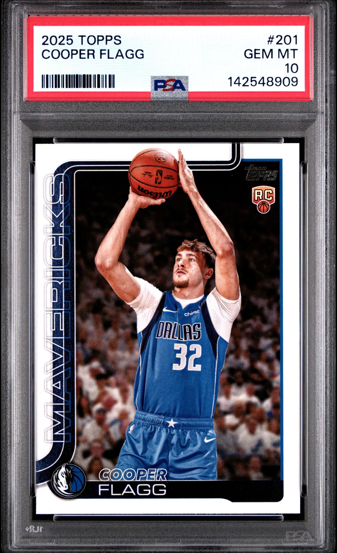 2025 Topps Cooper Flagg #201 Gem Mt 10 front