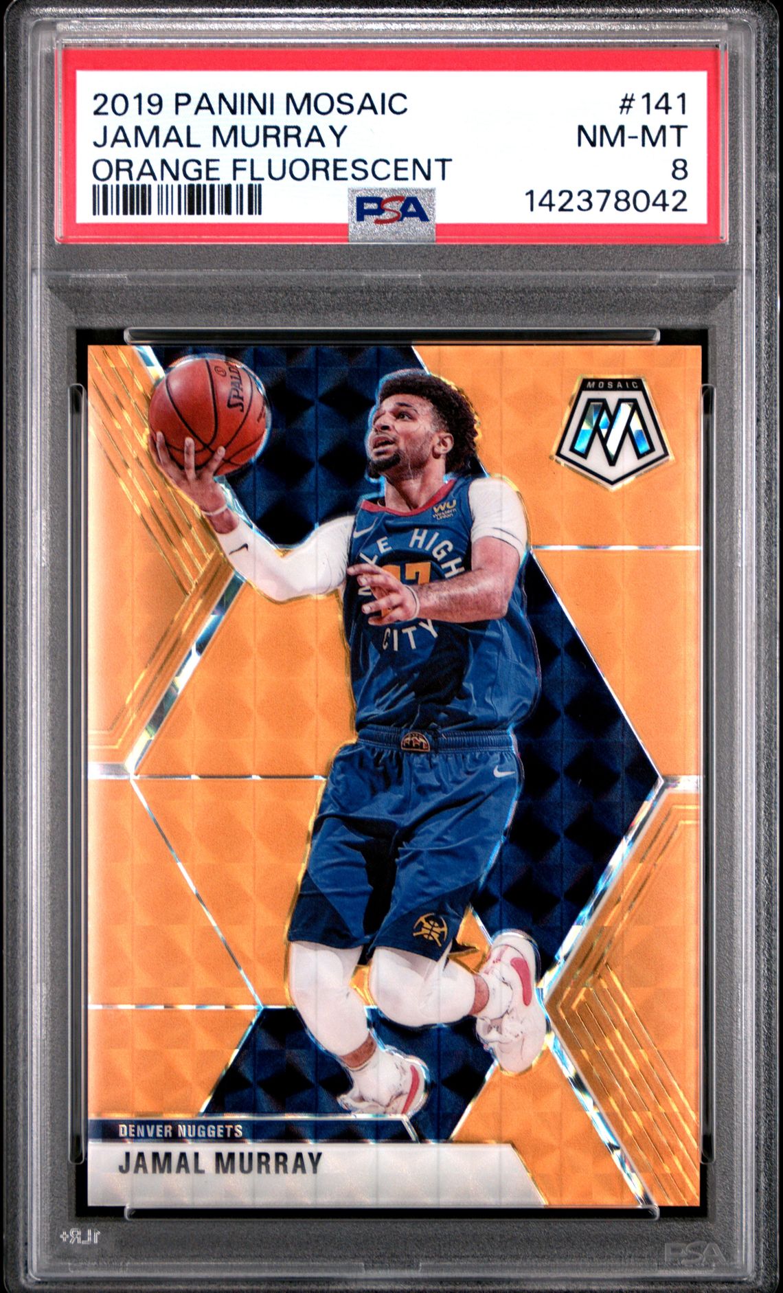 2019 Panini PANINI MOSAIC ORANGE FLUORESCENT #141 Jamal Murray front