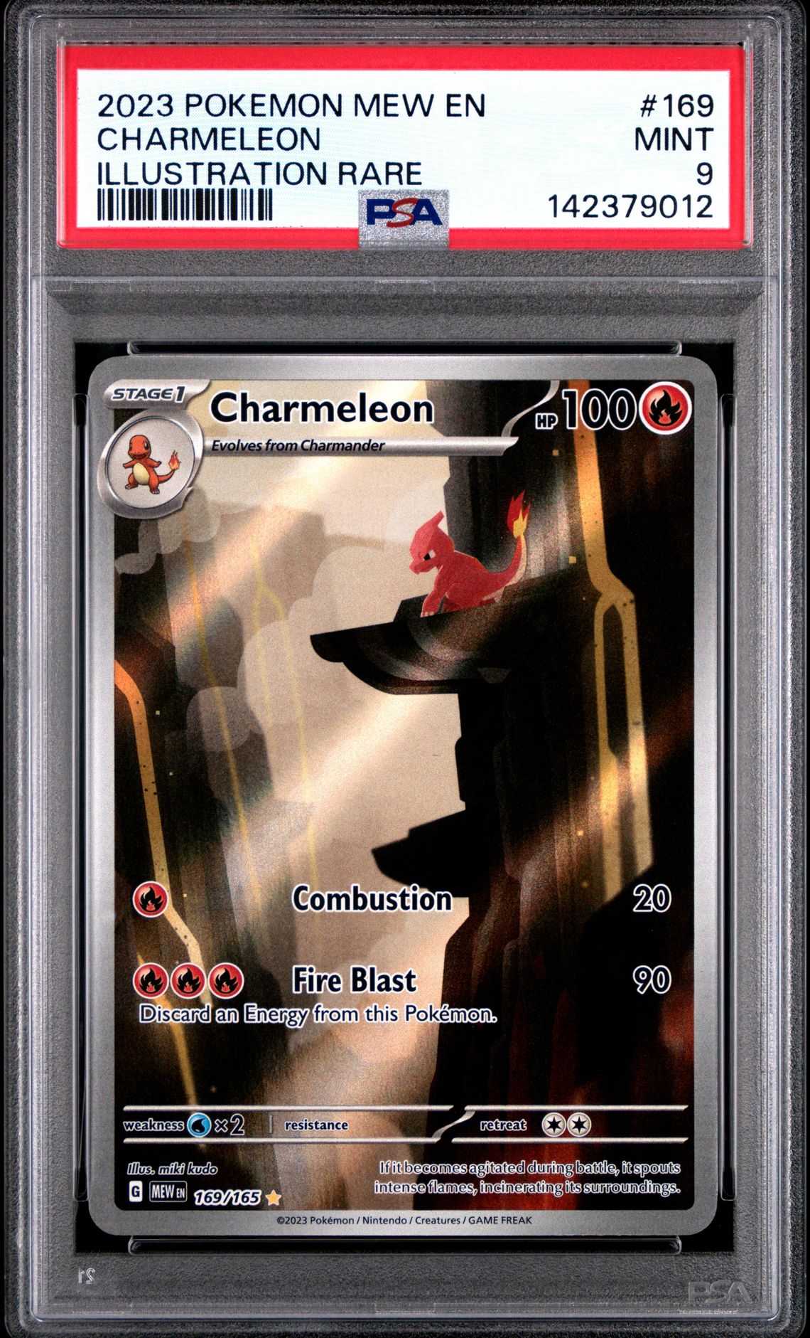2023 Pokemon Mew En-151 Charmeleon #169 (Illustration Rare) Mint 9 front