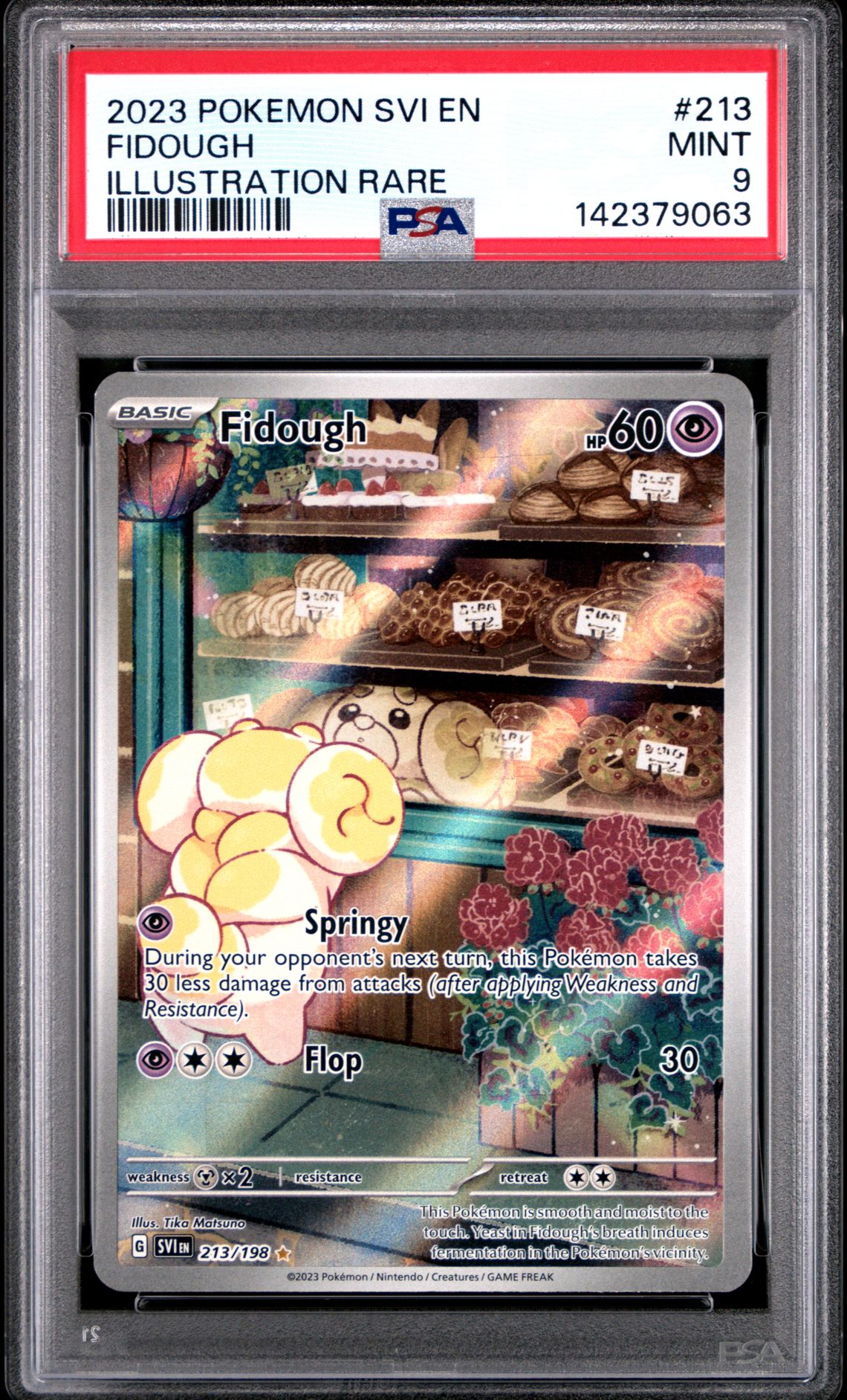 2023 Pokemon Svi En-Scarlet & Violet Fidough #213 (Illustration Rare) Mint 9 front