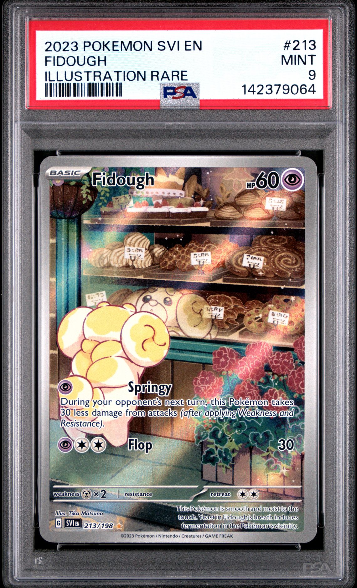 2023 Pokemon Svi En-Scarlet & Violet Fidough #213 (Illustration Rare) Mint 9 front