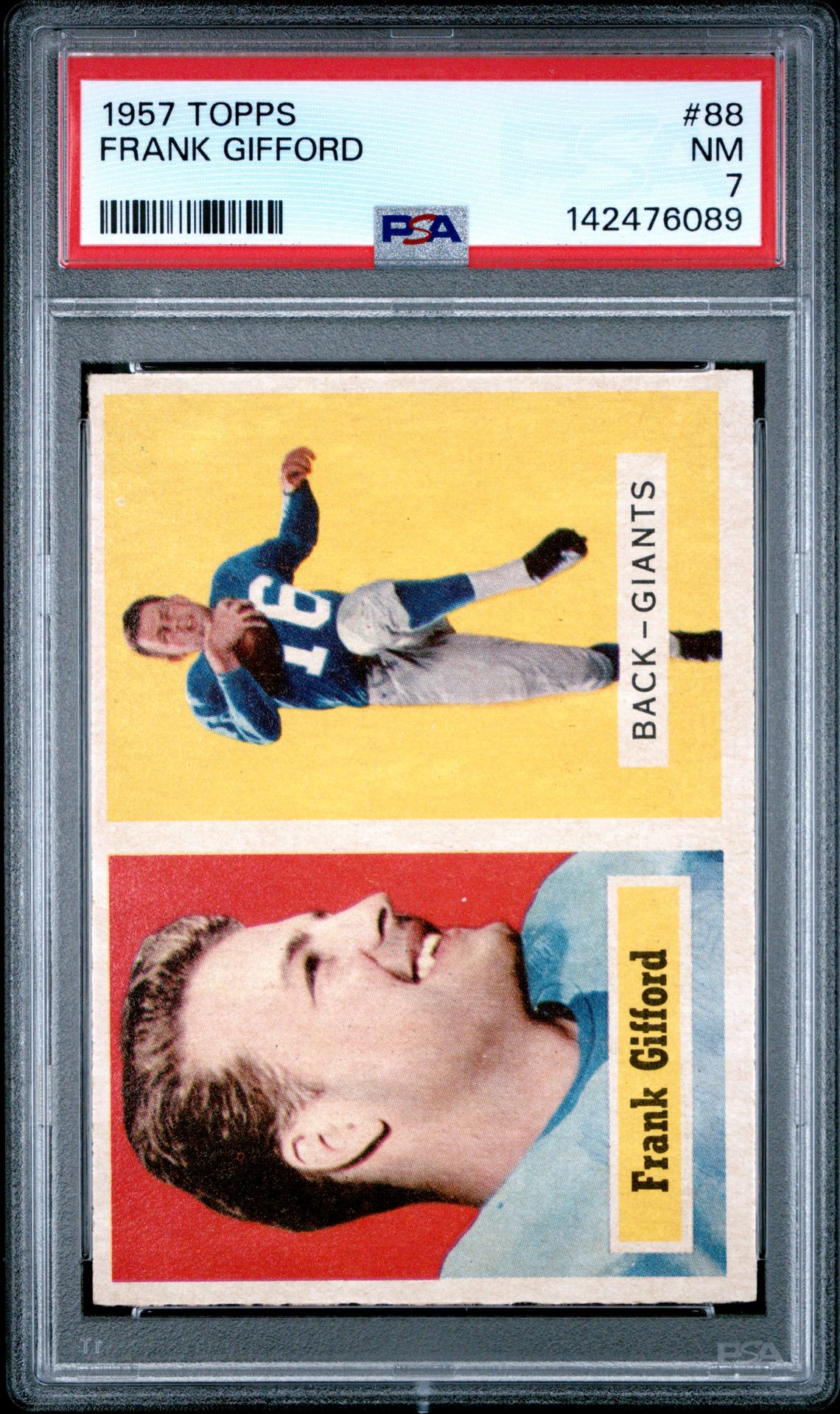1957 Topps TOPPS #88 Frank Gifford front